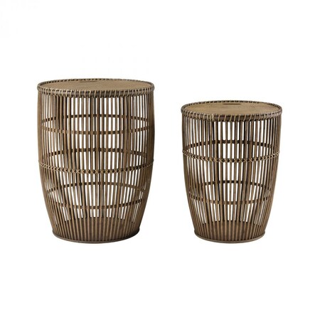 Elk Home Island Life Accent Tables in Natural (Set of 2) 351-10766/S2